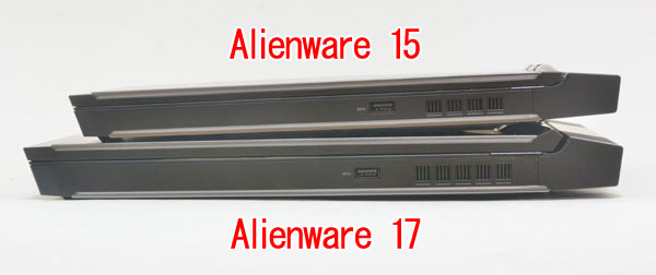 Alienware 15Alienware 17݂̌r