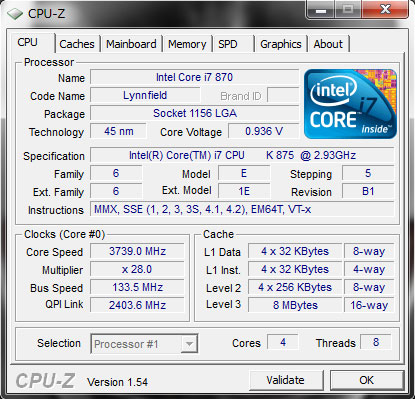 CPU-ZŉzCore i7-880iCore i7-875Kj