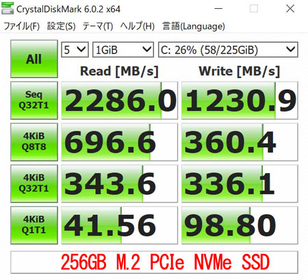 u256GB M.2 PCIe NVMe SSDv̐\𒲂ׂĂ݂܂B