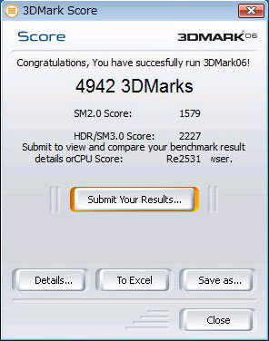 ATI Radeon HD 3650 256MB𓋍ڂInspiron 5453DMark06XRA4942