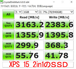 XPS 15 2in1ڂ鍂SSD