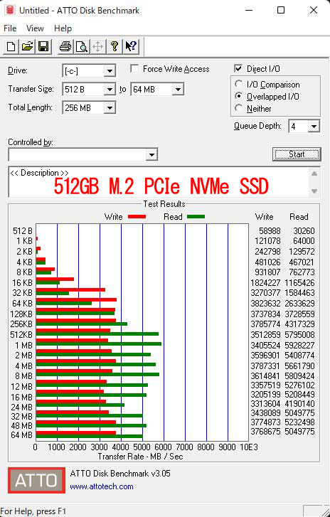 512GB NVMe M.2 PCIe SSD