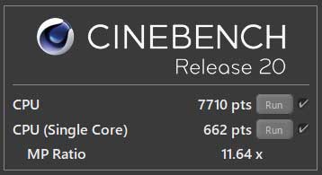 CINEBENCH R20̑12 Ce Core i7 12700KF (12-RA, 25MB LbV, 3.6GHz  5GHz w/Turbo Boost Max 3.0)̃XRA