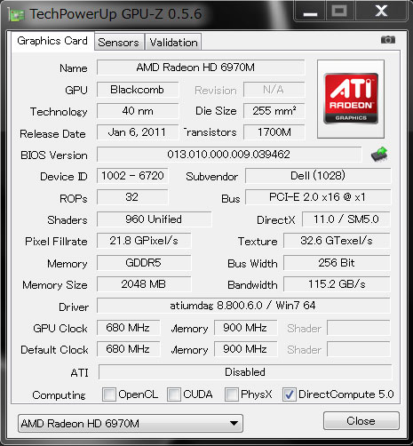 AMD Radeon HD 6970MGPU-ZŌ