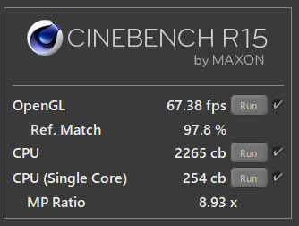 CINEBENCH R15ɂ13 Ce Core i5-13400̃XRA