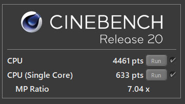 CINEBENCH R20̑13 Ce Core i5-13400̃XRA